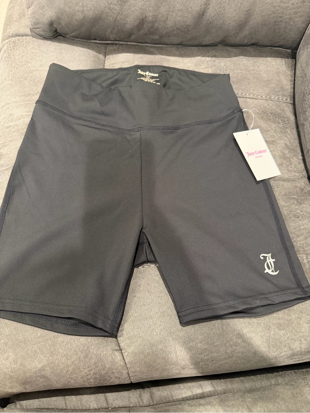 Juicy Couture Black Logo Bike Shorts